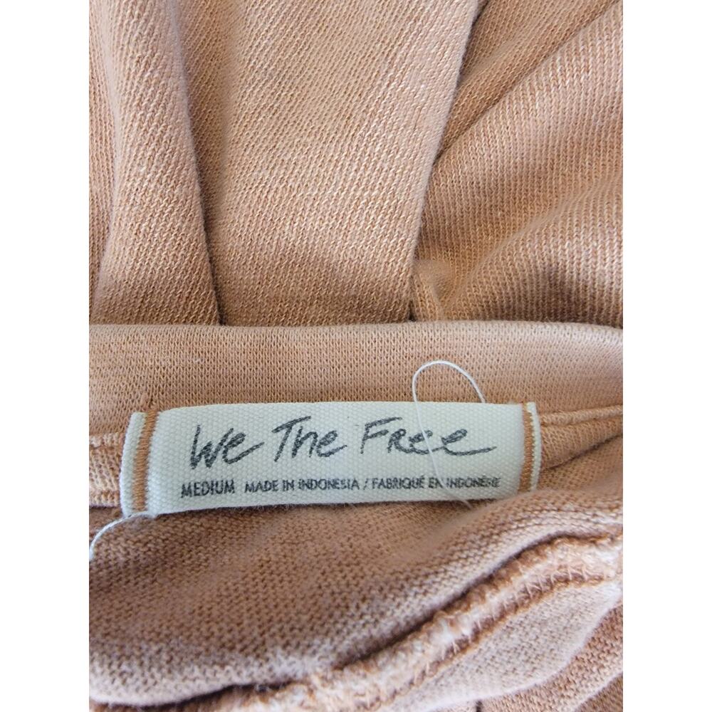 Free People Cropped Tee Sz M Coral Short Sleeves CC Tee Relaxed We The Free - Picture 9 of 11